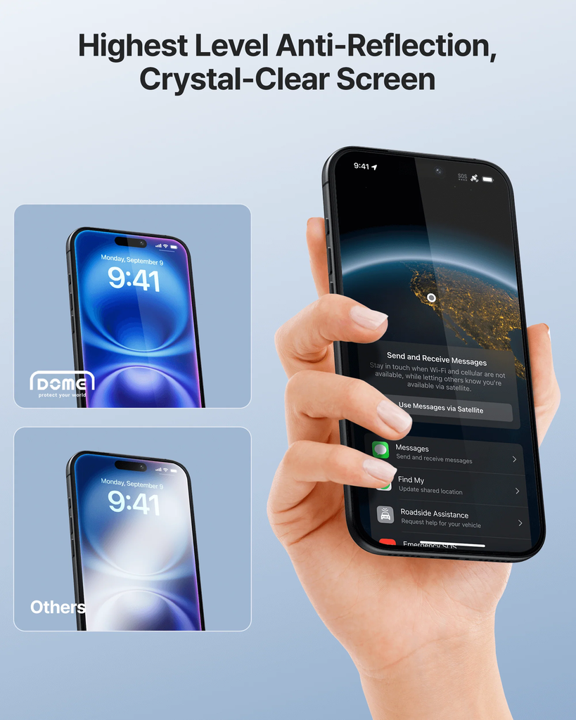 Korean Whitestone UV Dome Glass for Apple Iphone 17 Pro Max (6.9 inch) Screen Protector with UV Light [2 Pack Glass]