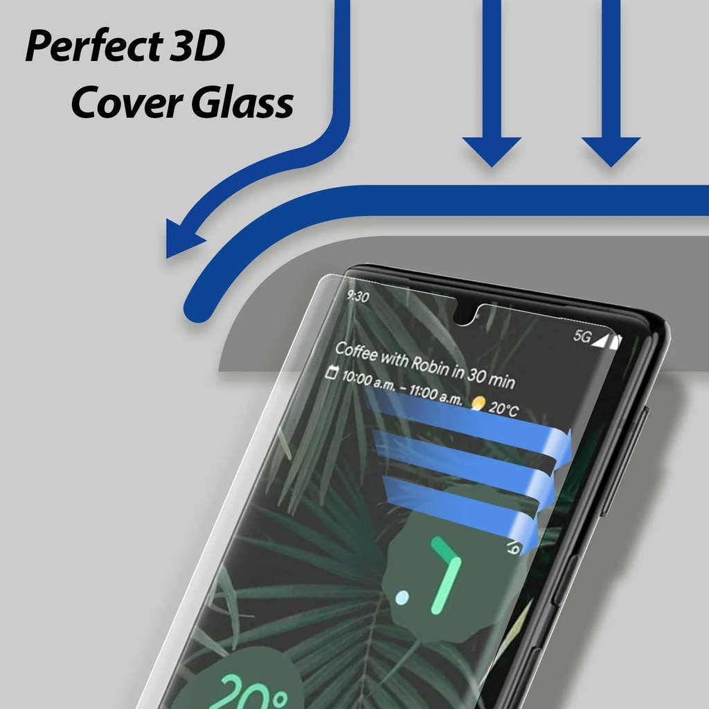 Korean Whitestone UV Dome Glass | Google Pixel 6 Pro with UV Light [1PACK GLASS]