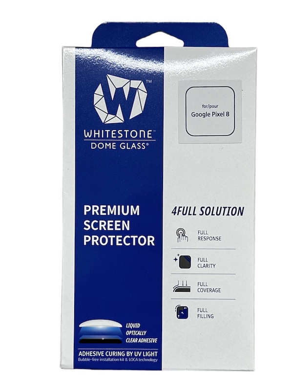 Korean Whitestone UV Dome Glass for Google Pixel 8 (6.2 inch) Screen Protector with UV Light [1 Pack Glass]
